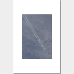 Diagonal Vapour Trail Posters and Art